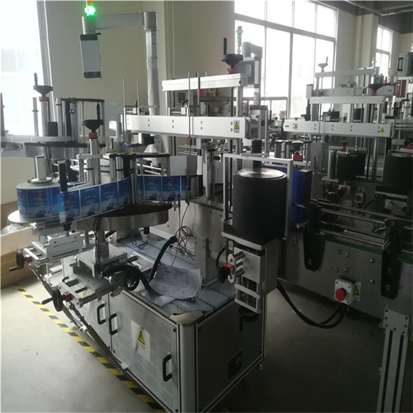 ម៉ាស៊ីនដាក់ផ្លាកផ្លាស្ទិចដោយខ្លួនឯងសំរាប់ផ្លាស្ទិចទឹកដបផ្លាស្ទិចទឹក ៣ ស្លាក