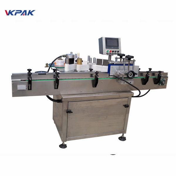 ម៉ាស៊ីនដាក់ស្លាកដបអេសអេសអេស ៣០៤ ម៉ាស៊ីនស្វ័យប្រវ័ត្តស្វ័យប្រវត្តិកម្មផ្លាកអិល។ អិល